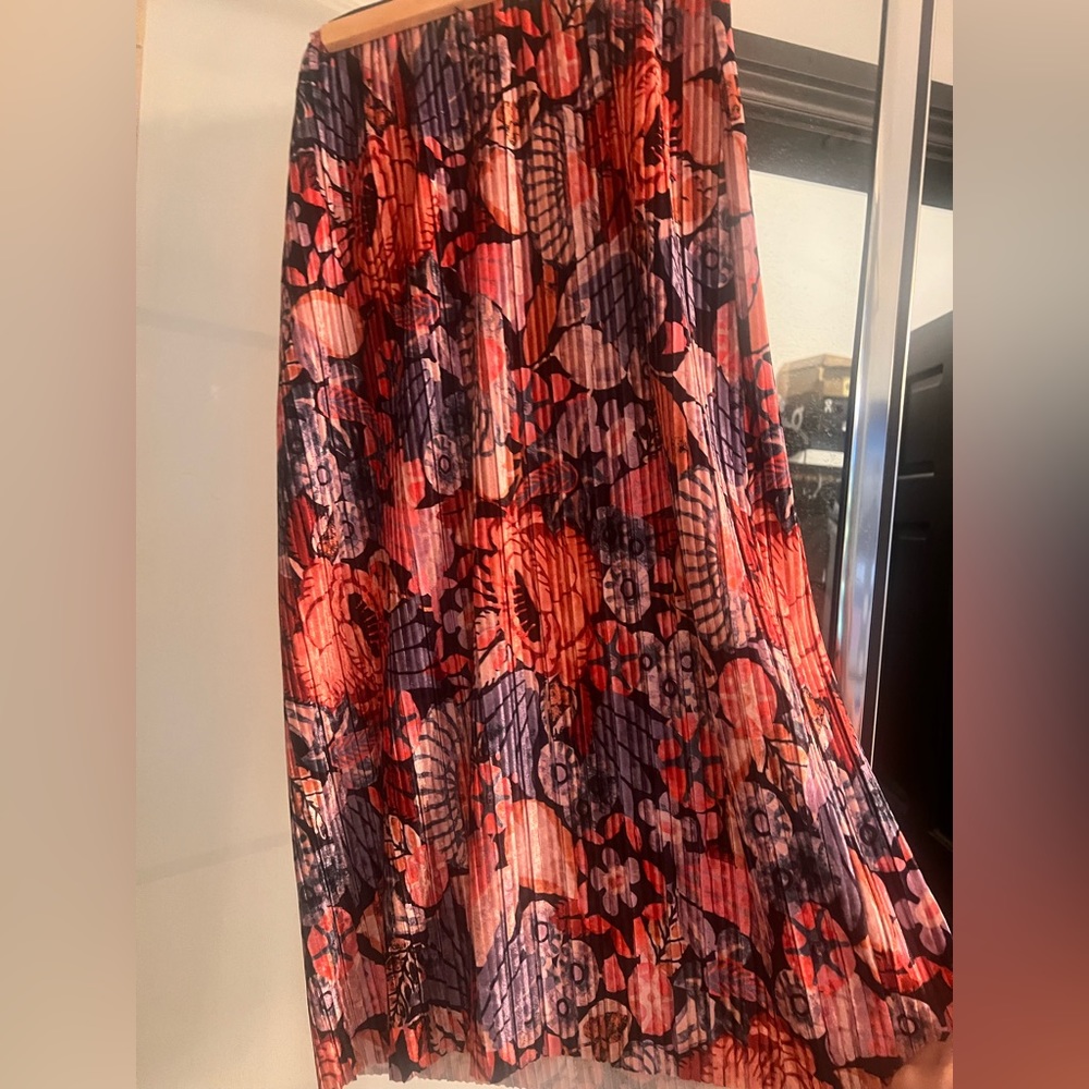 Maeve by Anthropologie. Medium petite! Suede floral skirt. So pretty.